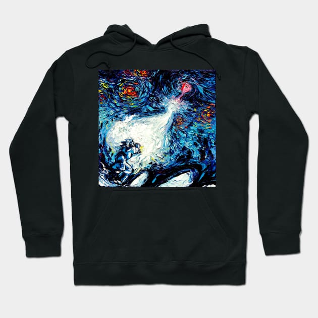 van Gogh Never Saw A Power Level Over 9000 Hoodie by sagittariusgallery